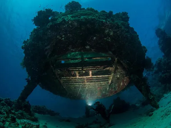 Underwater view of Sha’ab Rumi South